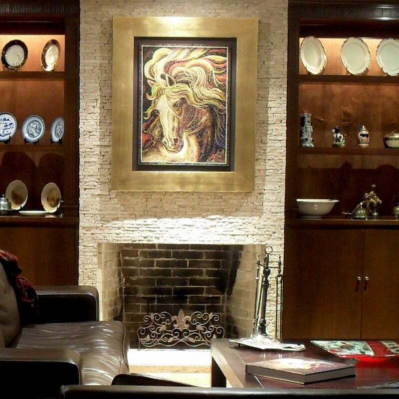 Custom smalti glass mosaic artwork.
Artist: JPina