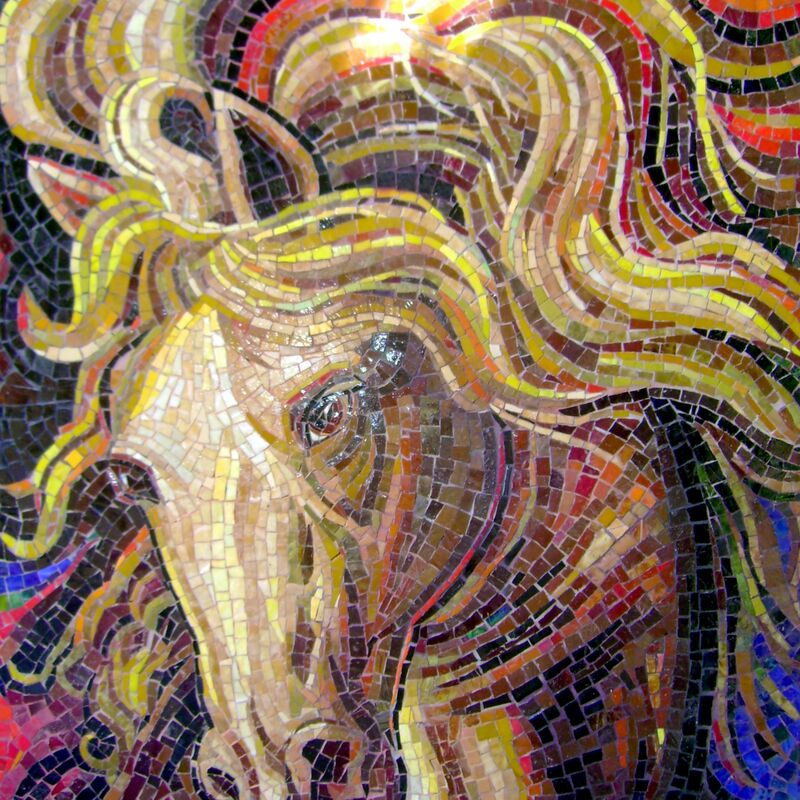 Custom smalti glass mosaic artwork.
Artist: JPina