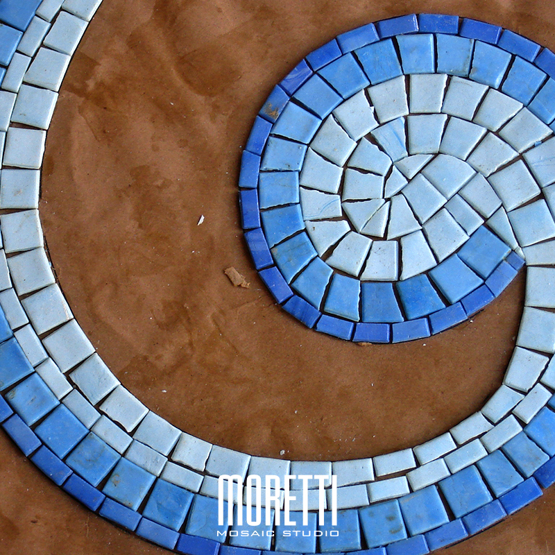 Custom handmade mosaic in progress 